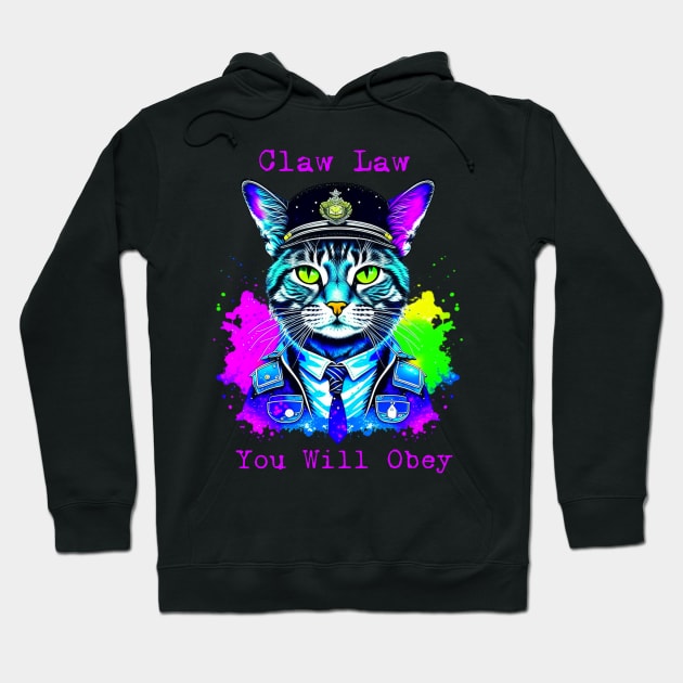 The Long Paw of the Law Hoodie by Junomoon23